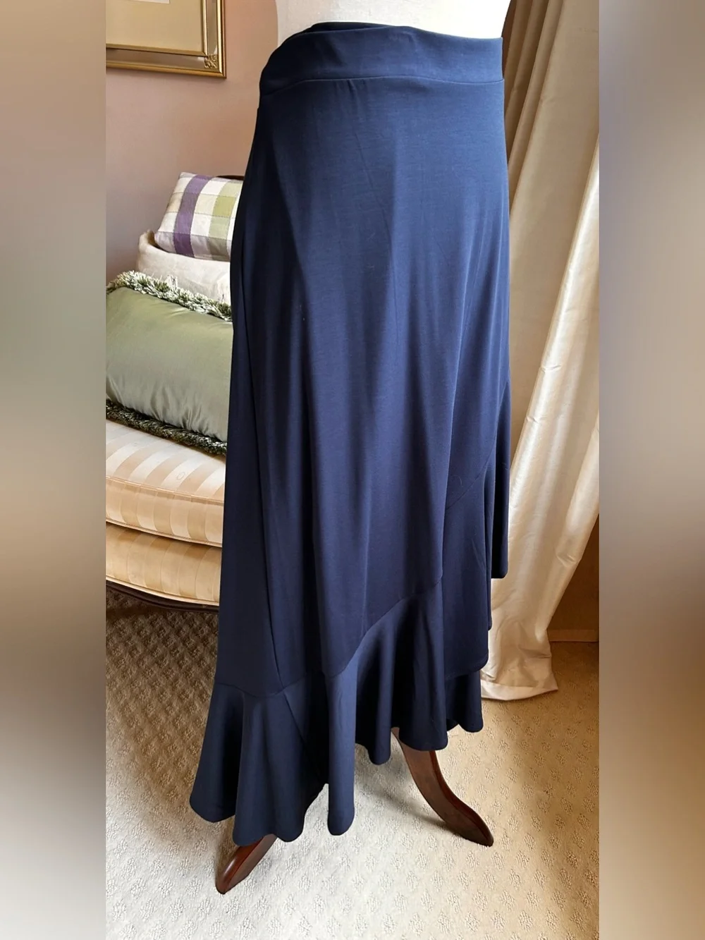 BNWT Banana Republic Matte Jersey Ruffled and Wrapped Bias Skirt